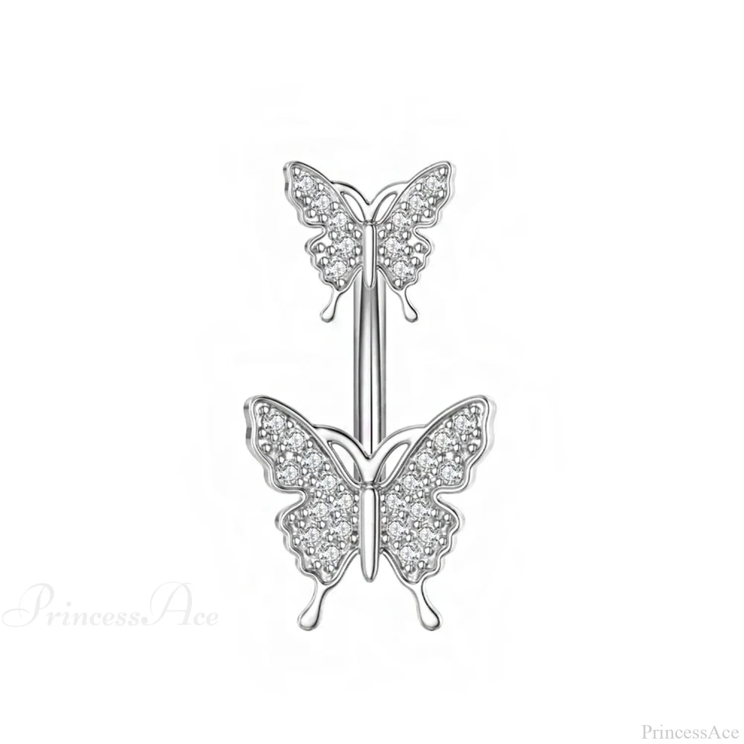 Dark Butterfly Pendant Belly Ring
