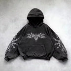 Dark Crimson Oversize Zipper Hoodie