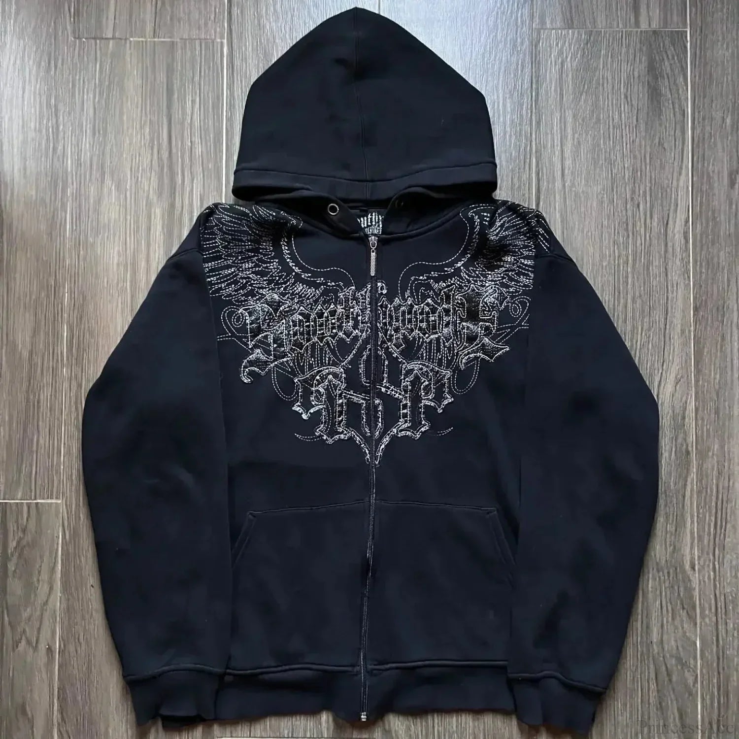 Dark Crimson Oversize Zipper Hoodie