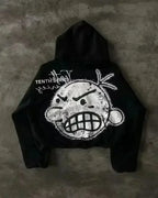 Dark Cross Graphic Pullover Hoodie