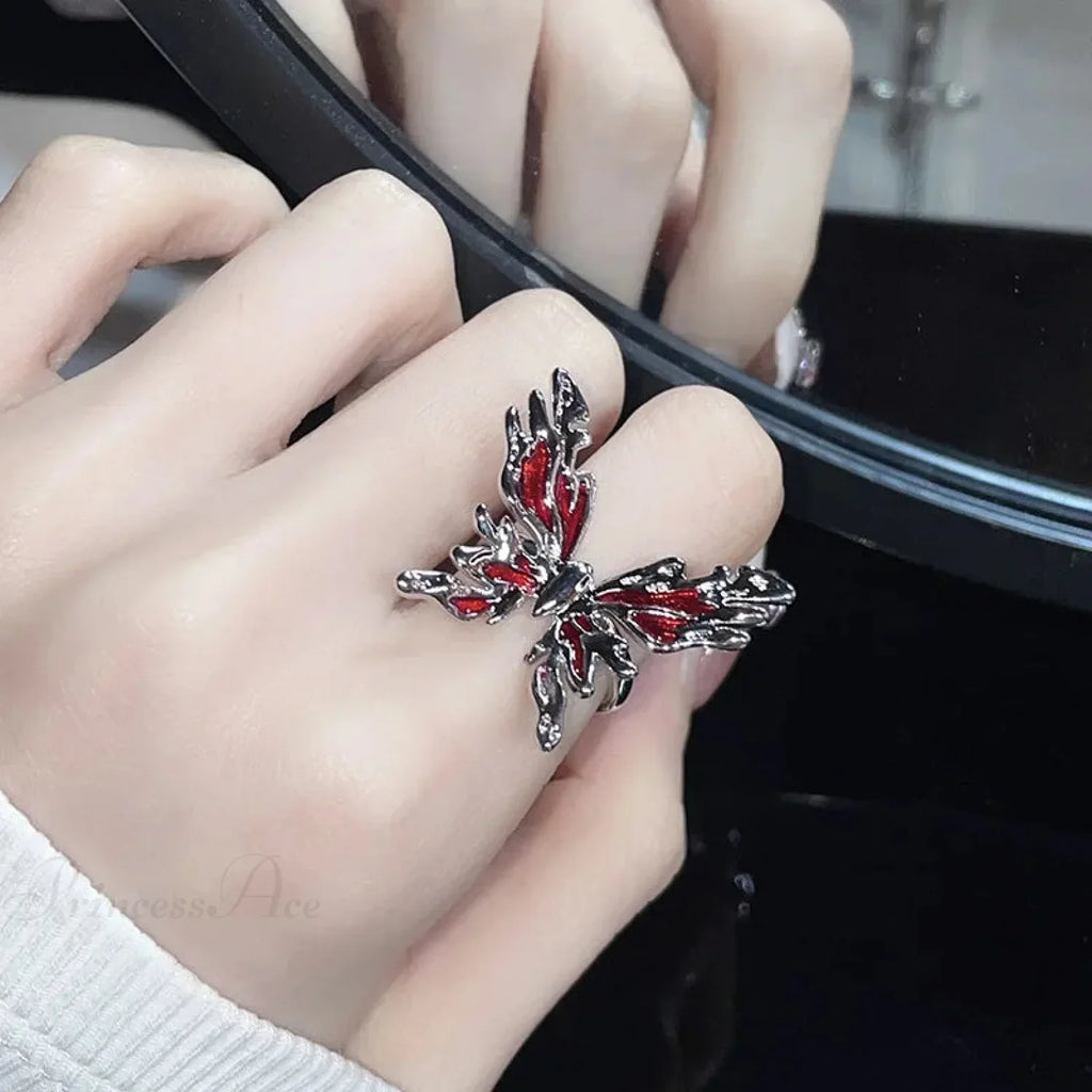 Dark Crystal Ebony Spider Ring