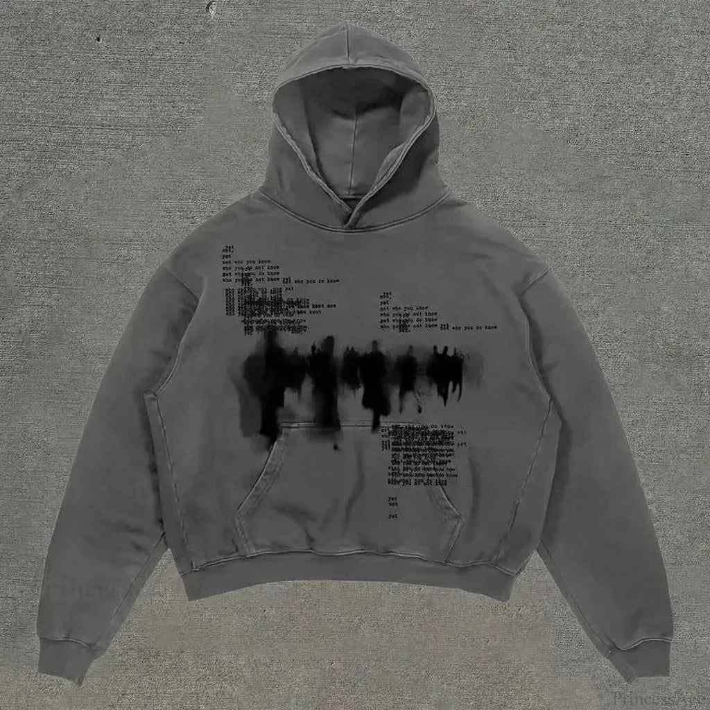 Dark Fashion Design Huge Hoodie