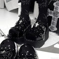Dark Halloween Cupcake Shoe