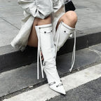 Dark Knight Elegant Style Pointed Toe Tall Boot