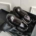 Dark Medieval Bulky Heel Tennis Shoe