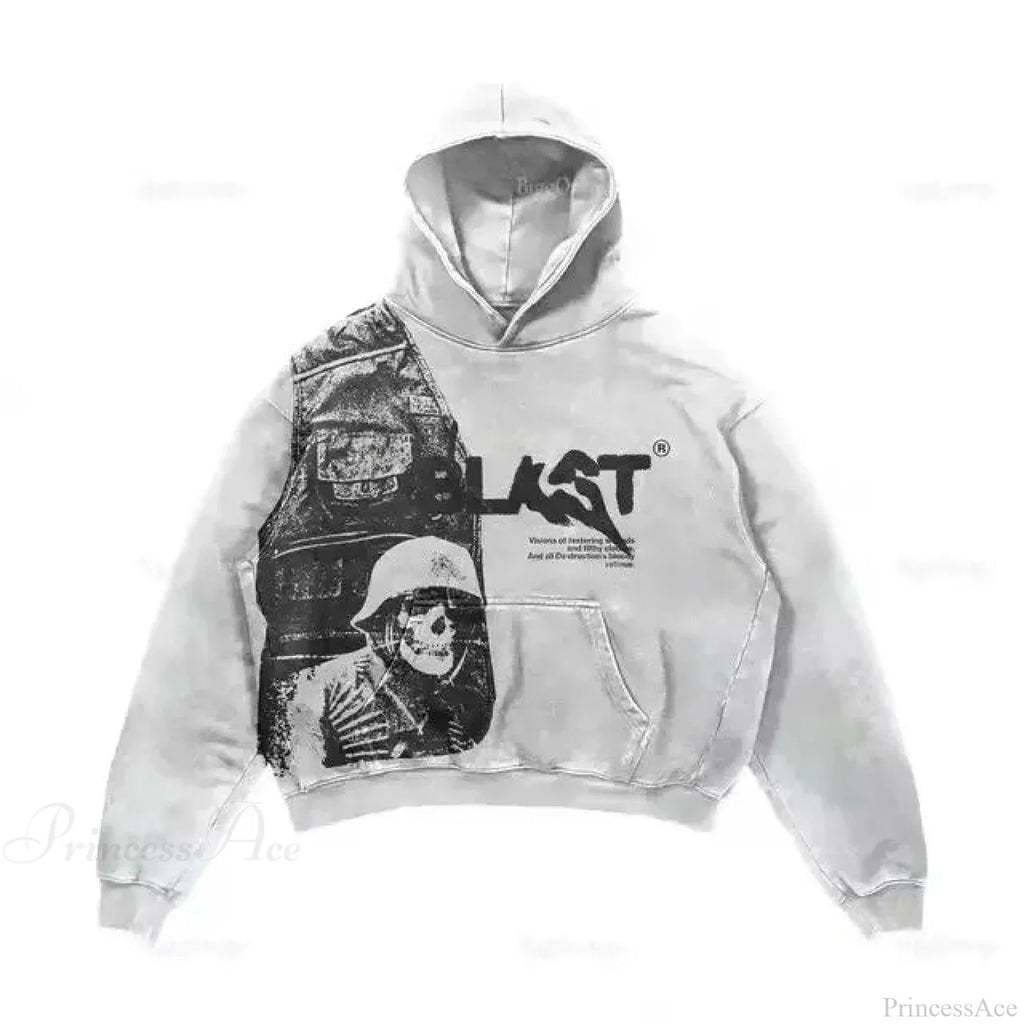 Dark Off Shoulder Pullover Hoodie