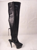 Dark Pole Dance Above Knee Fetish Boot