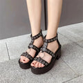 Dark Punk Gothic Rivet Sandal