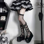 Dark Rebel Metal Chain Platform Chunky Boot