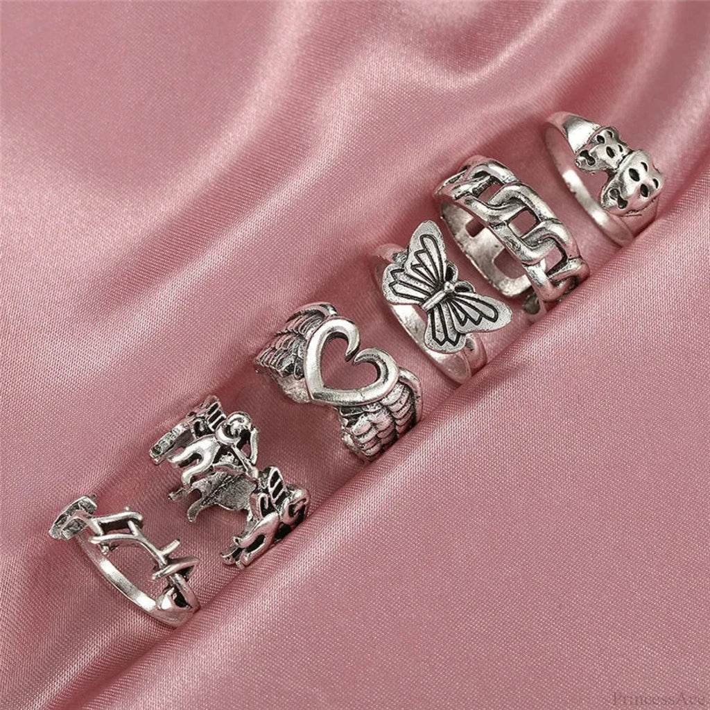 Dark Skull Blossom Seraphim Butterfly Band