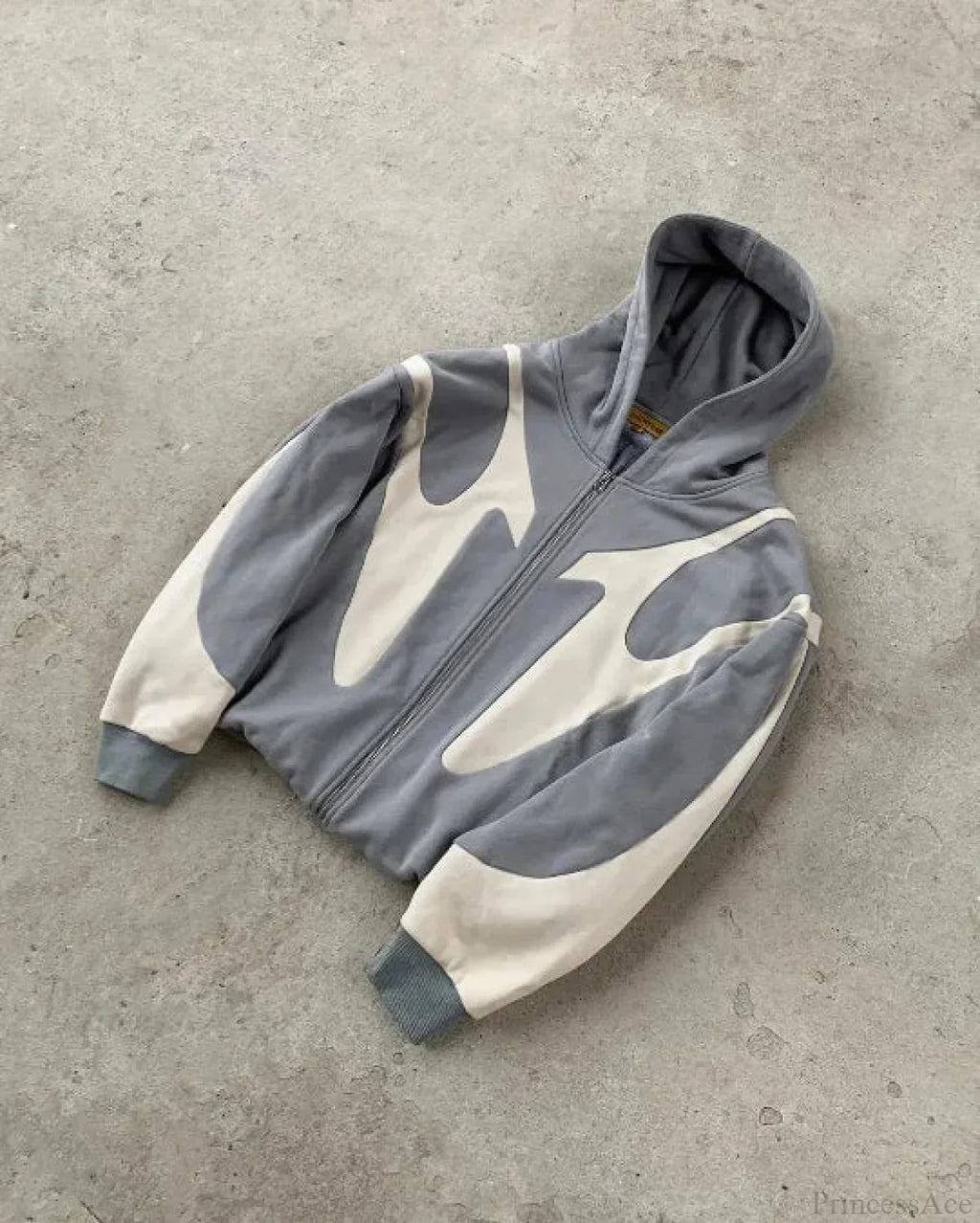 Dark Skull Design Zip Hoodie