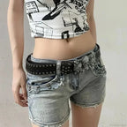 Dark Skull Hand Leather Belt
