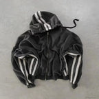 Dark Skull Oversized Zipper Hoodie