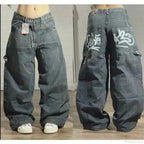 Dark Skull Print Tall Waist Pant