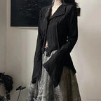 Dark Unpredictable Stylish Blouse