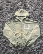 Dark Zipper Joined Vintage Hoodie