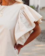 Davina Cotton Pocketed Mini Dress Khaki