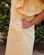 Davina Cotton Pocketed Mini Dress Yellow