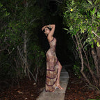 Purloined Smooch Ruched Maxi Dress