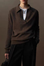 Relaxed Wool Blend Knit Top