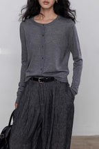 Lightweight Crewneck Knit Top