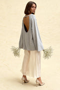 Cotton Loose Fit OffShoulder Knit Sweater