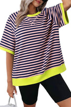 Women's Oversized Striped T Shirts