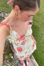 Floral Cami French Style Party Dress