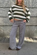 Cotton Candy Navy Stripe Knit Jumper
