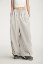 Balloon Drawstring Palazzo Pants