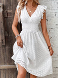 Farah Sleeveless V-neck Dress for Women Chic Boutique Style