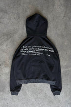 Digital Pattern Print Zip Hoodie