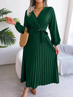Carlota Boutique Pleated Midi Dress Statement Occasion Edit