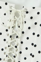 Polka Dot Square Neck Cami Mini Dress
