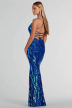 Elegant Sequin Party Formal Evening Sequin Dress