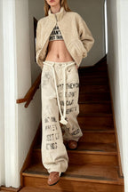 Apricot Graffiti Straight Denim Jeans