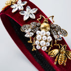 Baroque Rhinestone Bee Headband