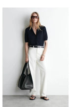 Short Sleeve Polo Cardigan