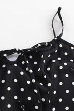 Chic Polka Dot Cami Bodycon Maxi Dress