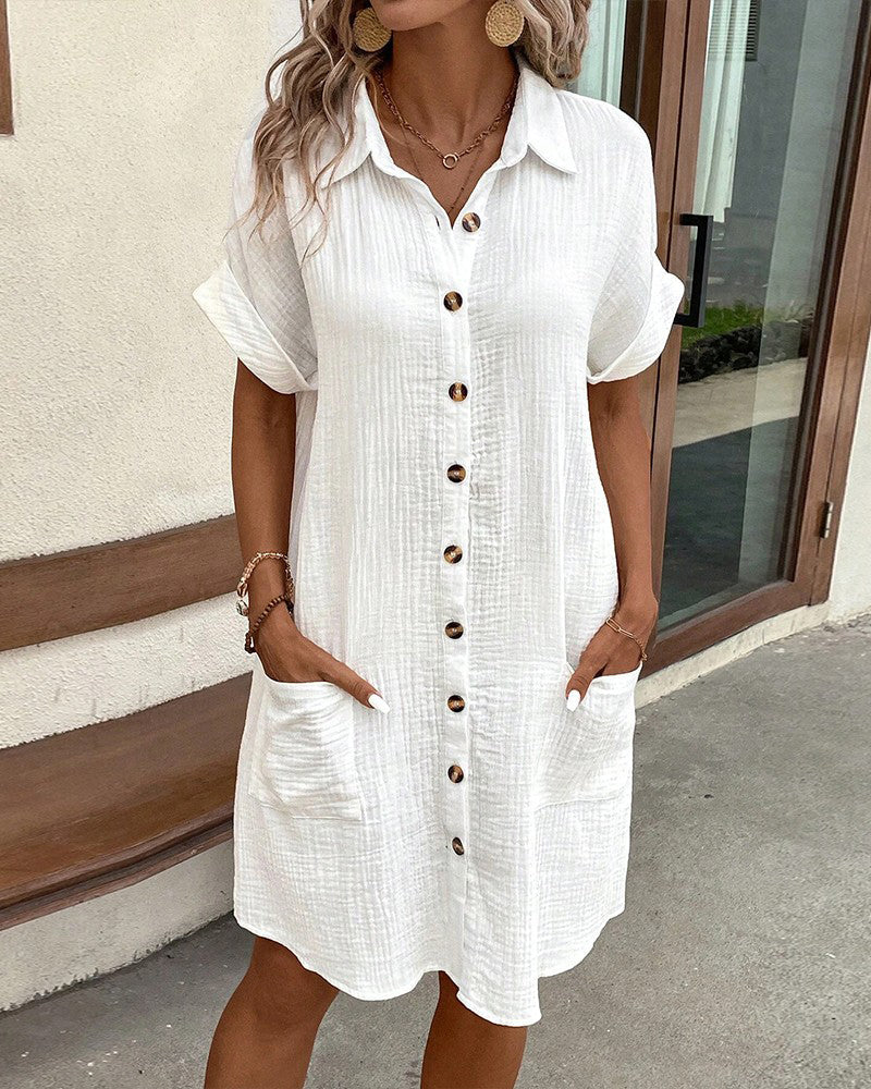 Laura Elevated Shirt Dress for Women Occasion Wear