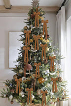 Velvet bow Christmas decorations
