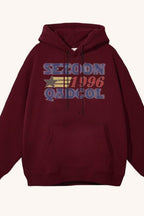 Retro Letter Print Hoodie