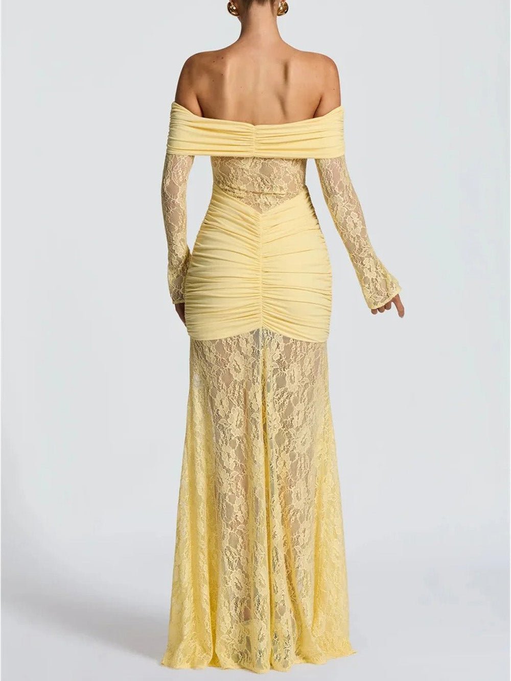Delphine Off-Shoulder Lace Maxi Dress