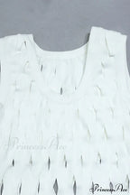 Denisa Sleeveless Stylish Tassel Dress