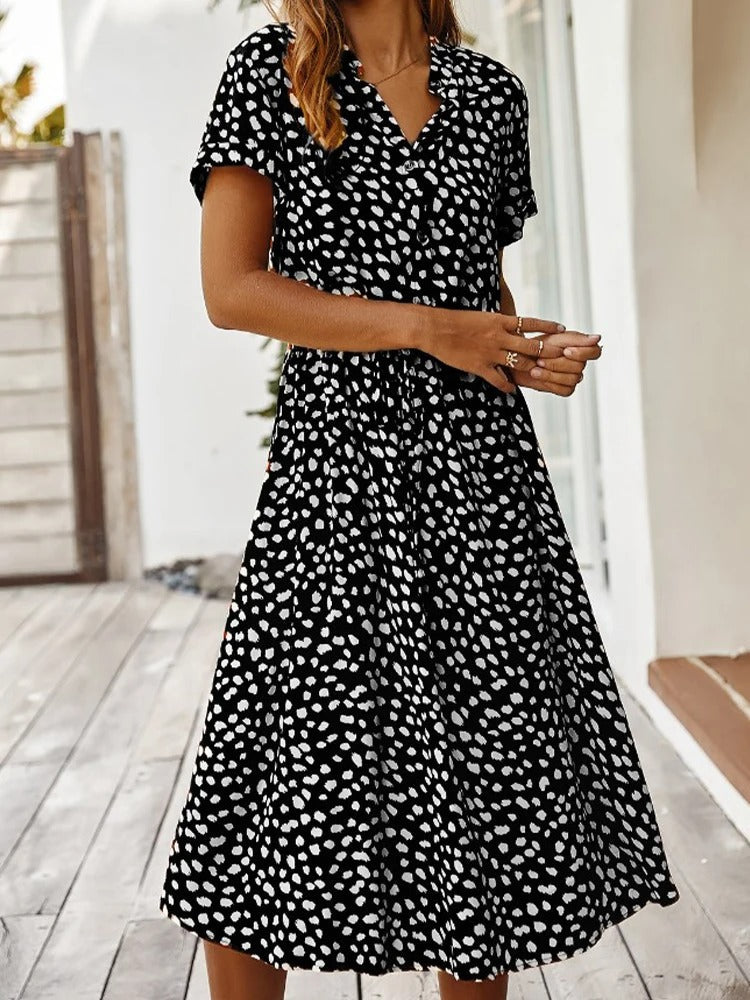 Sarah Minimalist Vintage Dress Chic Silhouette Collection