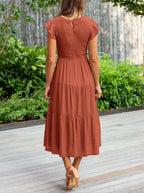 Tracy Statement Refined Belly Covering Dress Chic Silhouette Collection