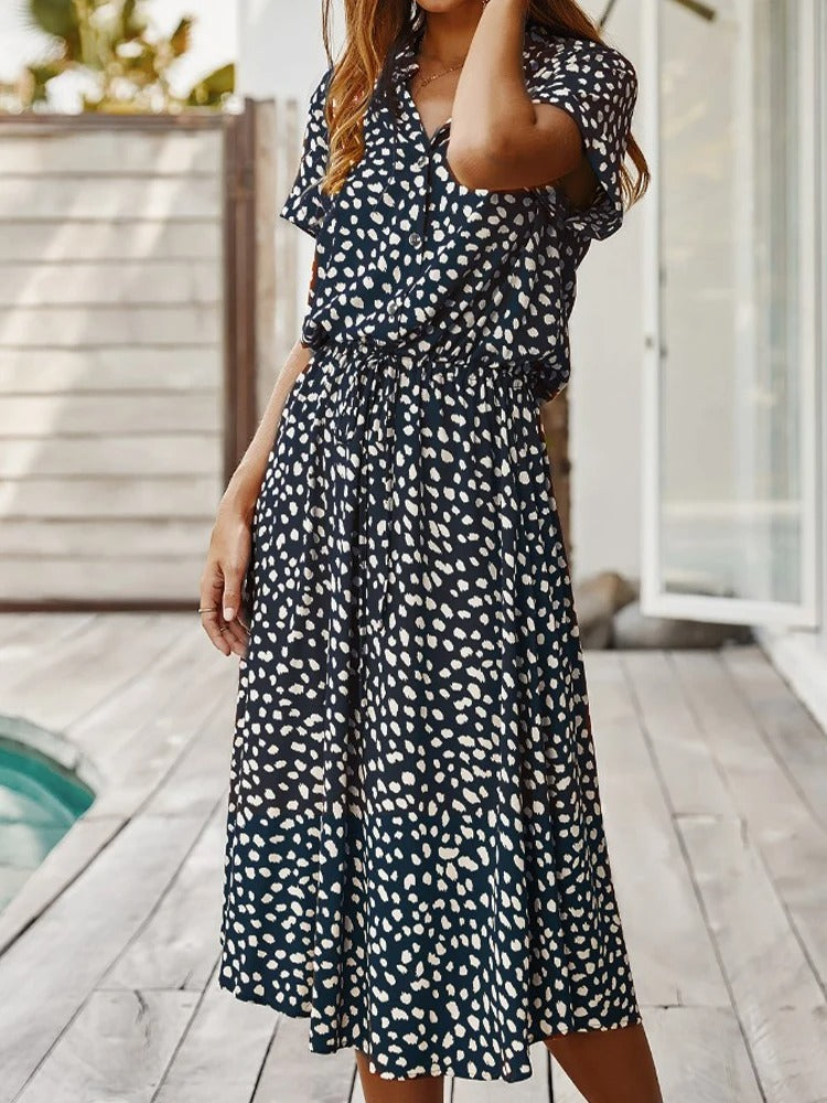 Sarah Minimalist Vintage Dress Chic Silhouette Collection