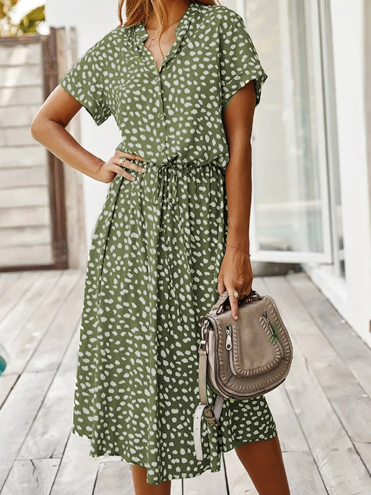 Sarah Minimalist Vintage Dress Chic Silhouette Collection