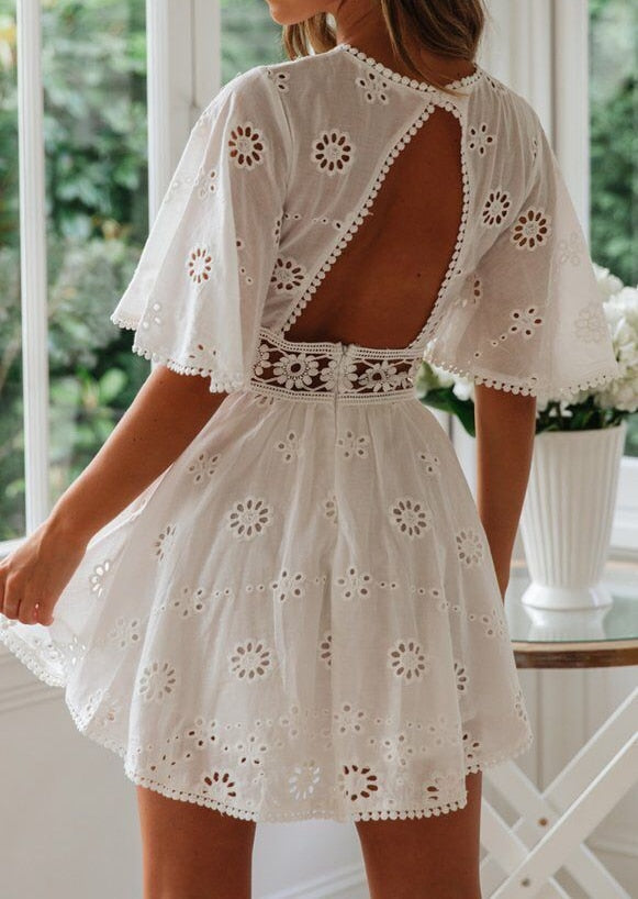 Fernanda Boutique Embroidered Cotton Dress Designer Edit