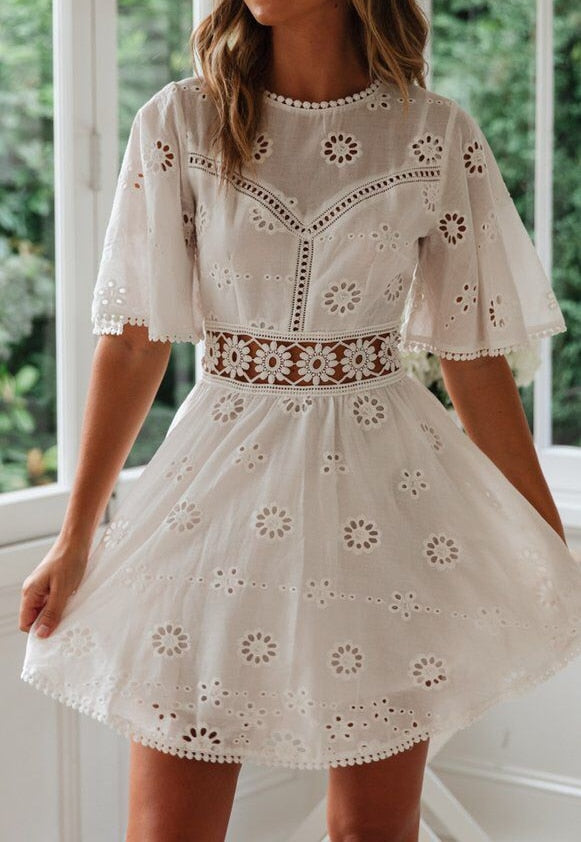 Fernanda Boutique Embroidered Cotton Dress Designer Edit